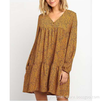 Ladies polyester georgie print dress